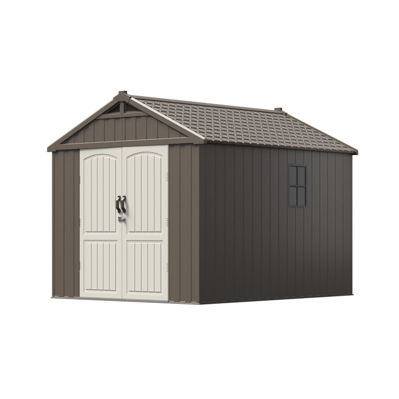 Resin Storage Shed, 95" H x 117" W x 91" D