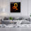 Stunning Decorative Tempered Glass Painting, 19.7 x 19.7 Inches | 100% Tempered Glass, Thickness: 0.16 Inches | UV Printing for Vibrant Colors | Perfect for Home Décor, Living Room or Office Wall Art