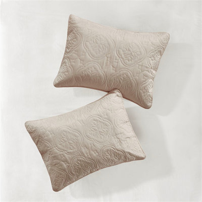 3 Piece Reversible Bedspread Set Khaki