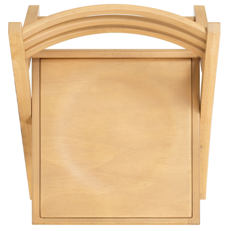 JACIE WOOD SEAT FOLDING CHAIR, Oak