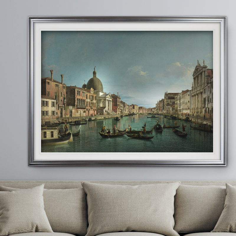 « venice the grand canal », impression, Argent, H 31 po x l 43 po x P 1,5 po