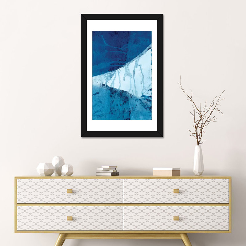 « incurrent ii », reproduction d’impression sur toile tendue, Papier beaux-arts encadré noir, Blanc