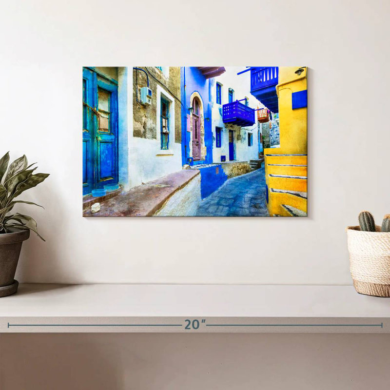 Sirci Nisyros, ruelle résidentielle, H 8 po x l 12 po