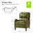 Beecher 28.75" Wide Leather Club Recliner-2039347259