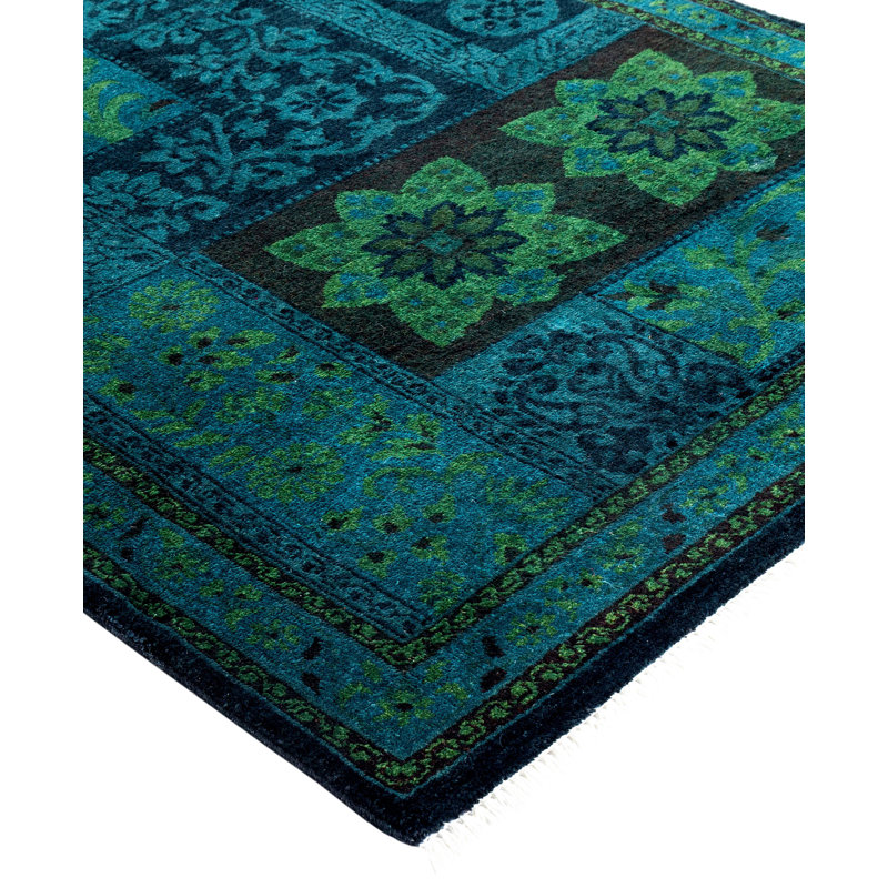 Huckaby One-of-a-Kind 3' 2" X 5' 3" Wool Area Rug Black