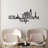 Stylish Decorative Metal Wall Accessory, Black Color, 47.2 x 22.4 x 0.6 Inches | 100% Metal Construction, Thickness: 0.08 Inches | Lightweight Design at 1.7 lbs | Perfect for Home Decor & Modern Aesthetics