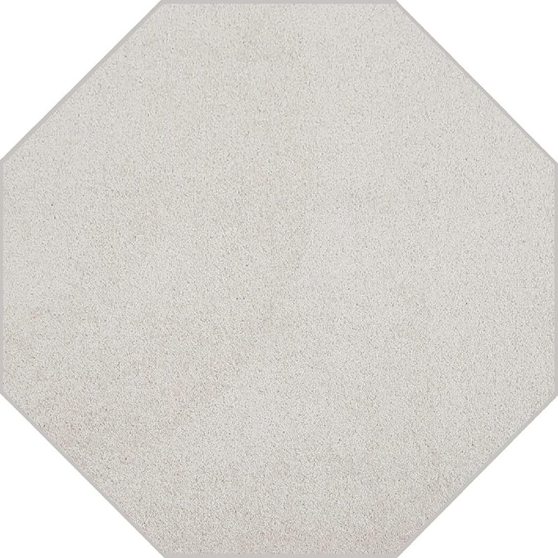 Polyester Off White Machine Washable Rug, Octogone 9 pi