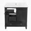 Meuble-lavabo avec portes et tiroir 30 po-383077438