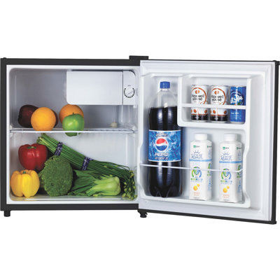 Lorell 1,6 pi. Cu. Réfrigérateur compact - 1,60 pi³ - Dégivrage manuel - Réversible - Capacité nette du réfrigérateur 0,06 pi³ - Blanc - Acier, plastique, fibre de verre