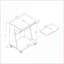 Chariot utilitaire avec tablette coulissante - Chariot pour micro-ondes / cuisine / ordinateur, 2 tablettes, roulettes verrouillables | Acajou | Panneau de particules et panneau de fibres à densité moyenne-8089420