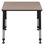 Bureau d'école rectangulaire réglable en hauteur 18,5 x 26 po Regency