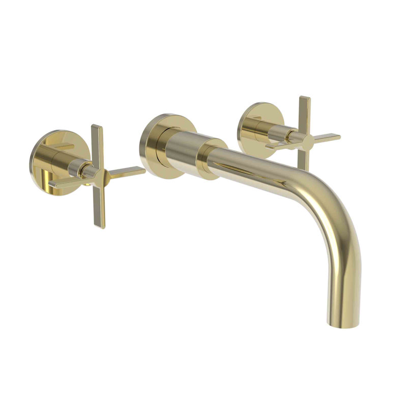 Wall Mount Lavatory Faucet, French Gold (PVD)