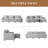 106" Wide Solid Wood Frame L-Shape Upholstered Sectional Sofa With Ottoman, Oversized 3-Seat Comfortable Living Room Couch-116989910