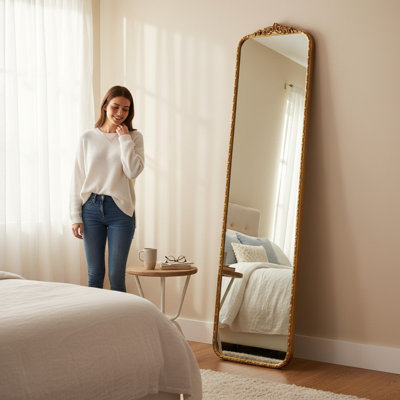 Metal Rectangle Floor Mirror