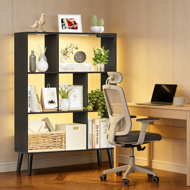 110cm H x 80cm W Standard Bookcase, Black
