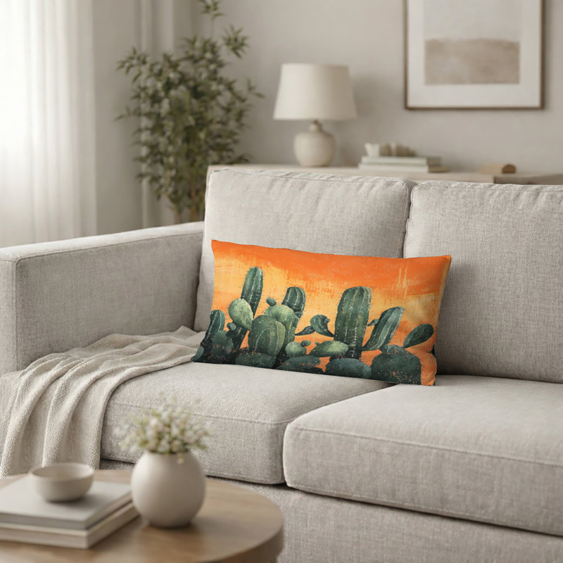 Coussin Cactus - Coussin Maricza, H 12 po x l 20 po
