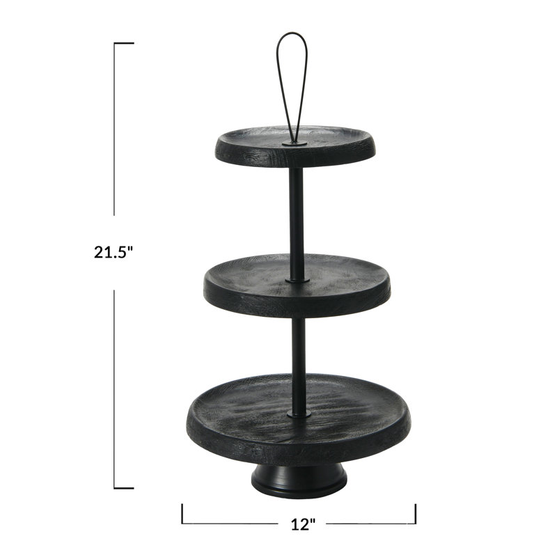 Tibra Tiered Stand, Black