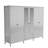 Modern Wardrobe with Shelves, 100% Chipboard, White & Wood Finish, 94.5 x 76.8 x 21.3 inches | Sturdy MDF Frame, Durable Metal Handle, Wall-Mountable, Perfect for Organized Storage & Stylish Décor