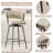 360°Swivel Bar Chairs Set Of 2, Equipped With Soft Cushioned Backrest Counter Stool-925333129