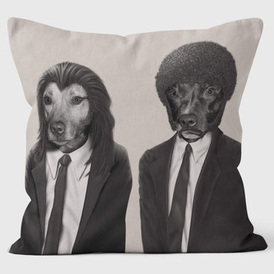 Hit Dogs Mono - Pets Rock Cushion