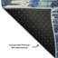 Tapis bleu Prisco lavable à la machine de qualité supérieure-146488430