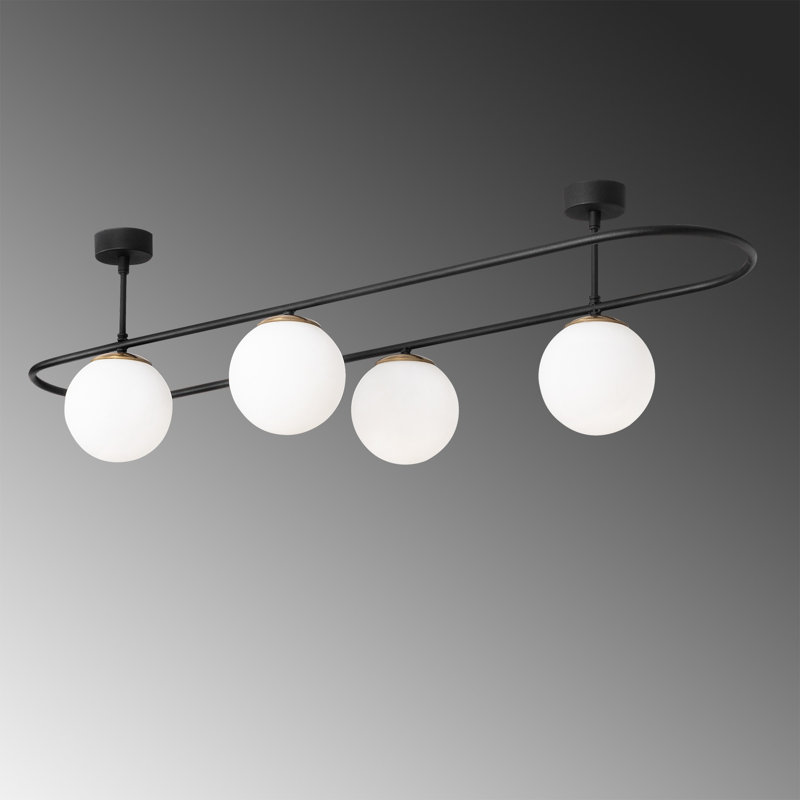 Gallup 4-Light 124cm Semi Flush Mount
