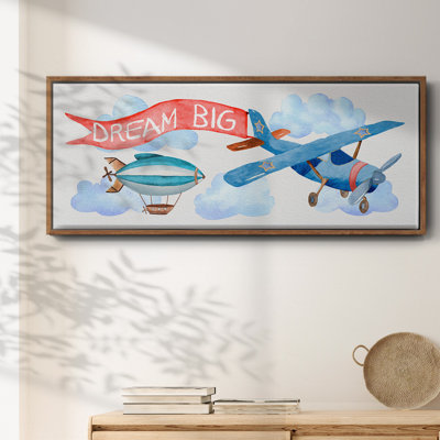 Rêve grand avion - toile encadrée