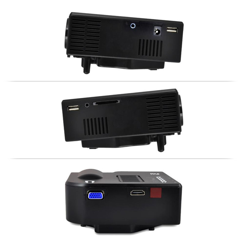 Pyle Home Theatre Projector 400 Lumens Portable Projector with Remote Included