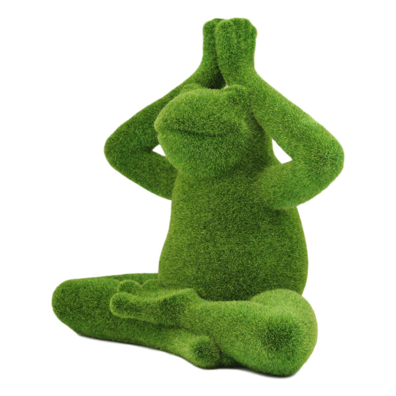 Statue de jardin de grenouille yoga fantaisiste méditant bouddha Williamsville