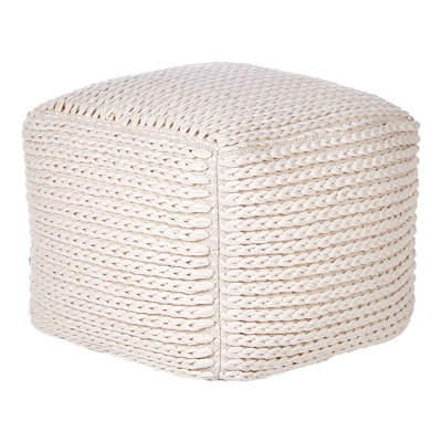 Brenville 50cm Wide Square Pouf Ottoman