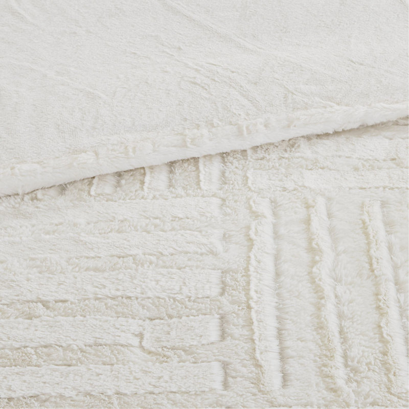 Twin Fur Down Alternative Comforter Mini Set, TwinTwin Comforter + 1 Pillow Sham