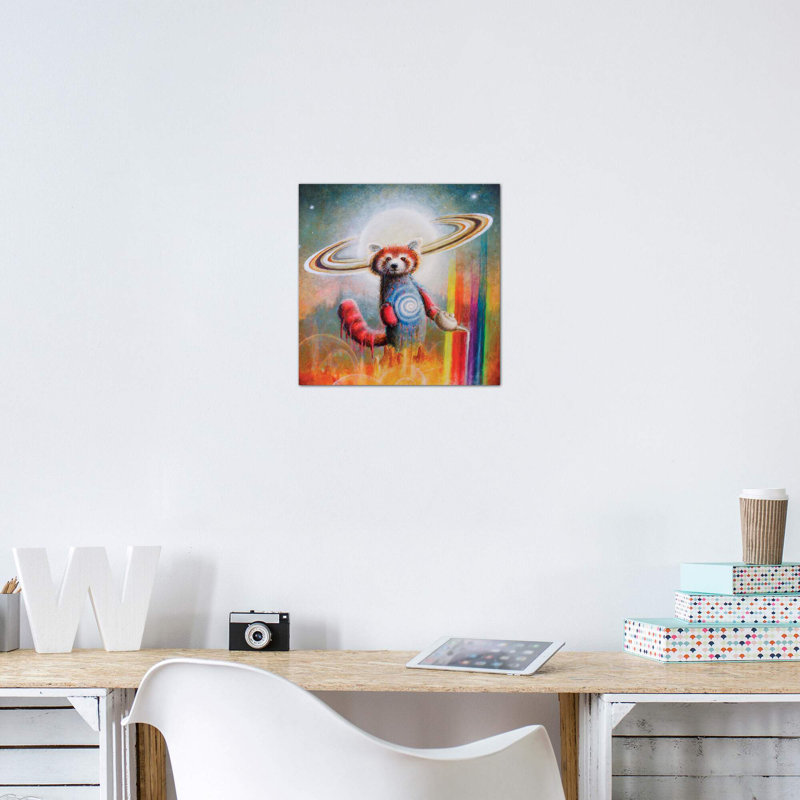 «The Well» par Scott Mills - impression d'art graphique, Toile tendue, Pas de tapis, H 18 po x l 18 po x 1,5 po