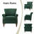 Mooresville Upholstered Armchair with Solid Wood Legs-703649164