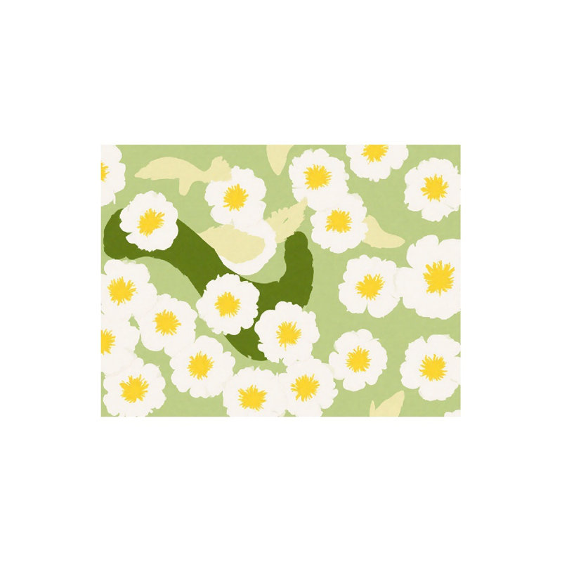 Fresh Daisy Pattern Print Bath Rug For Bathroom, 16 X 24