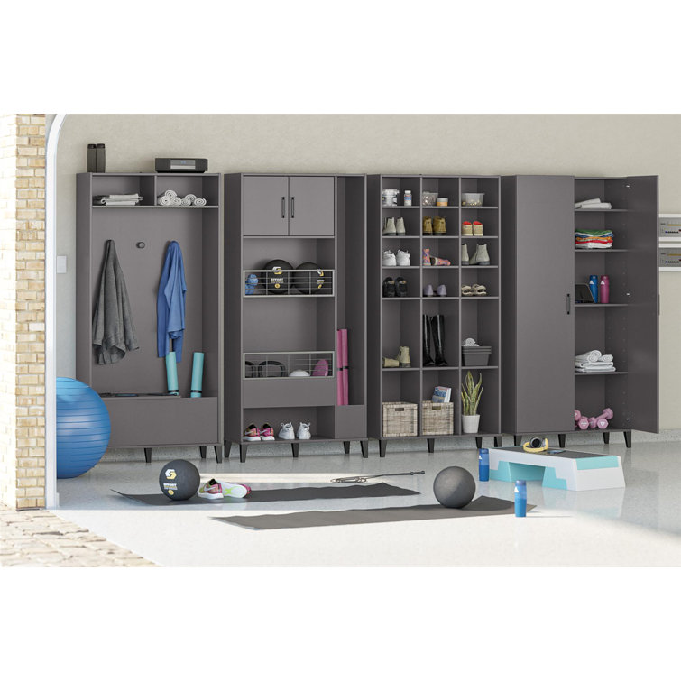 Amaylee 76.65" H x 35.67" W x 15.39" D Sports Storage Cabinet