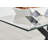 Lenworth Modern Rectangular 4 or 6 Seat Dining Table in Glass and Chrome - Kitchen Table-259752425
