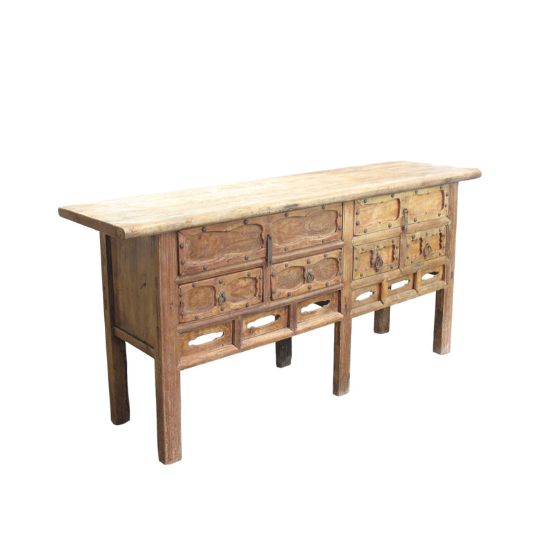 Carved Early 19th Century Elm Console