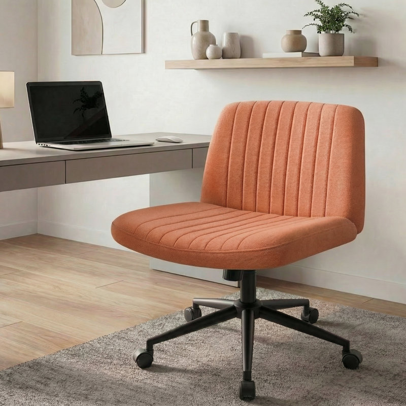 Chaise de bureau Keyri Criss, Brun, Double roue, Tissu