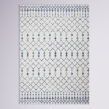 Cianciolo Geometric Blue/Ivory Area Rug