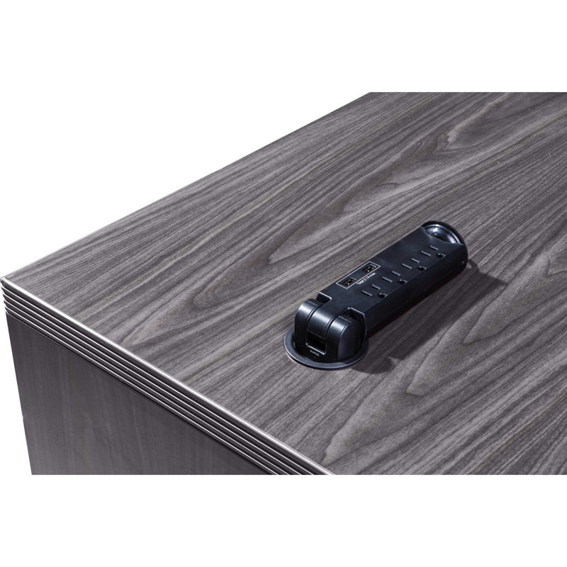 Weathered Charcoal Laminate 72'' Oval Conference Table