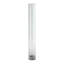 3" LED 3CCT Cylindrical Pendant Light, 12" Clear Glass And Matte White With Aged Brass Finish-1108051317-1108051318