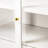 71" Fluted Tall Arched Pantry Cabinet With Glass Doors & Adjustable Shelves, Elegant Display Storage For Kitchen, Living Room, Dining Room, White-308592815