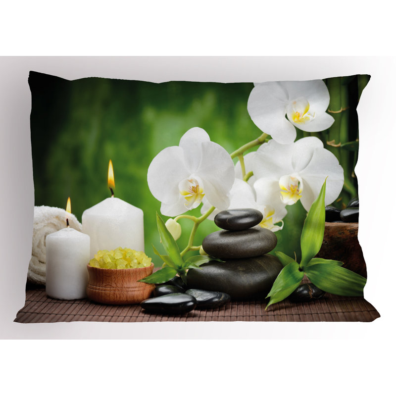Ensemble de 2 taies décoratives pour spa Ambesonne, H 20 po x l 36 po