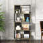 Bibliothèque pour 4 petits espaces - Style industriel rustique avec noir et or, et design décoratif, choix de rangement fonctionnel