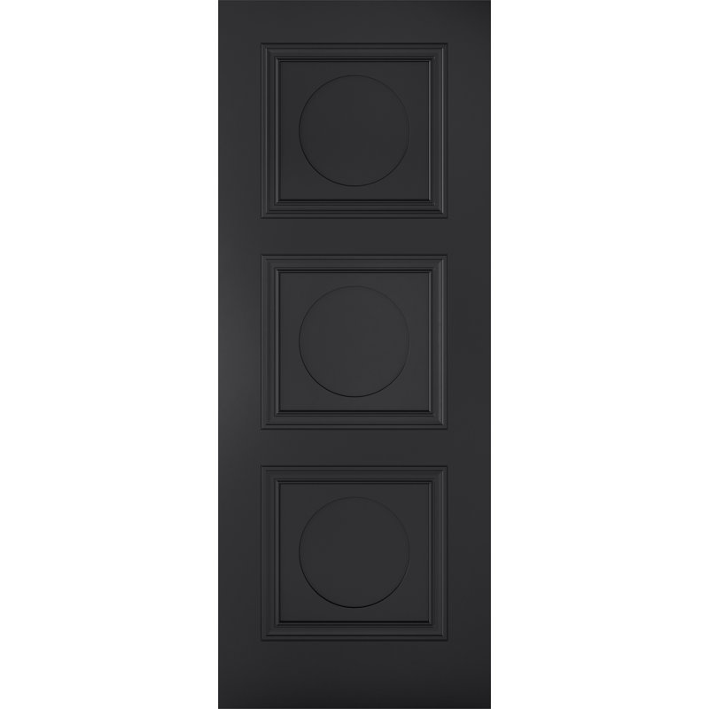 Antwerp Primed Black Internal Door, 1981mm H x 686mm W x 35mm D, Standard Doors