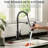 Black Kitchen Faucet with Soap Dispenser