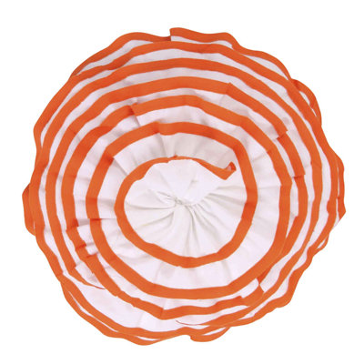 Sylvie Blossom Orange/White Pillow
