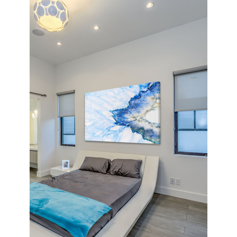 " Blue Crystal Shards ", 40" H x 60" W x 1.5" D