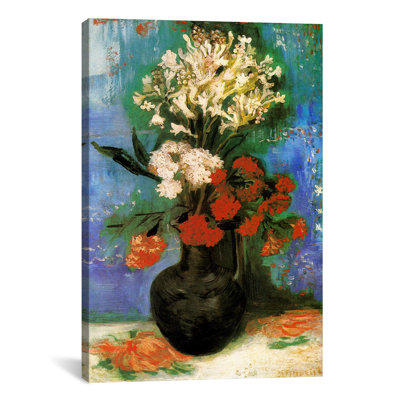 " Vase Of Carnations And Other Flowers " by Vincent Van Gogh