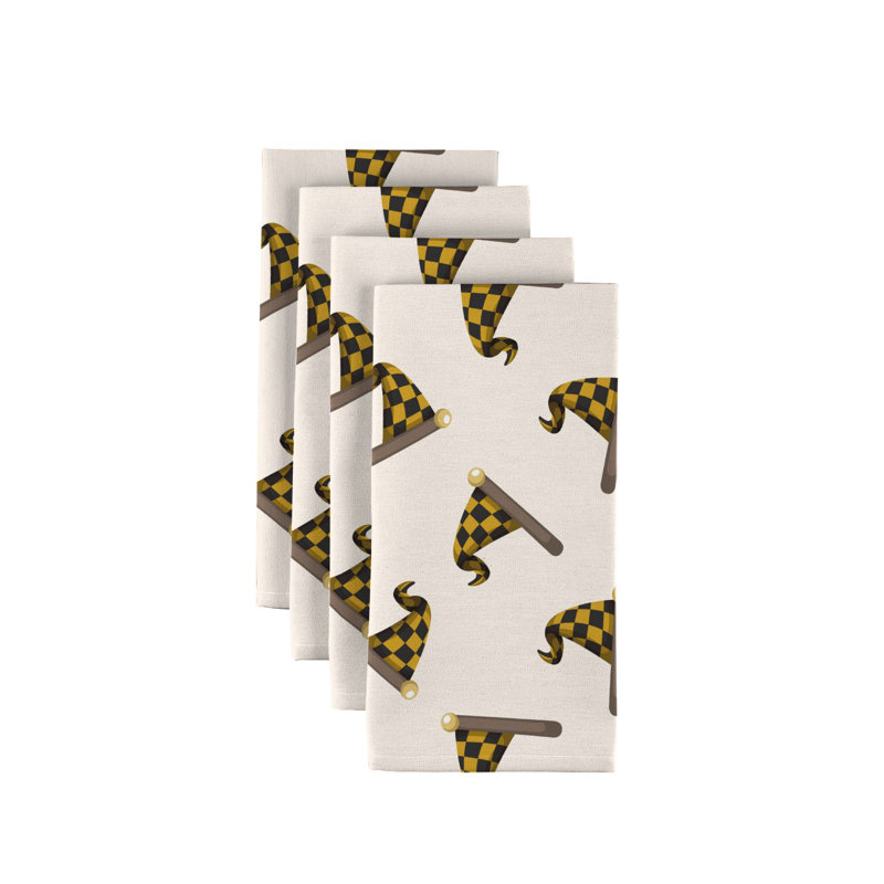 Elizabella Polyester Abstract Square Napkin
